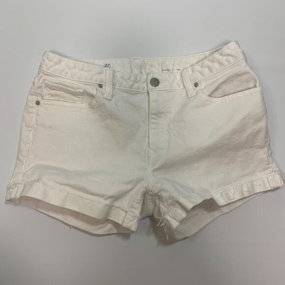 GAP Slim Cut Offs White Denim Short - Picture 1 of 5